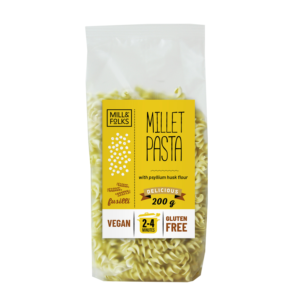 Millet pasta fusilli 200g Gluten free Vegan