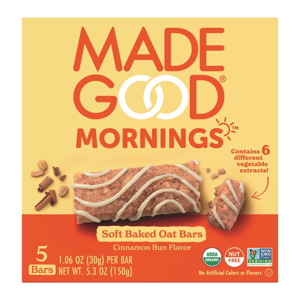 Morning Oat Bar Cinnamon Bun 5 x 30g Multipack