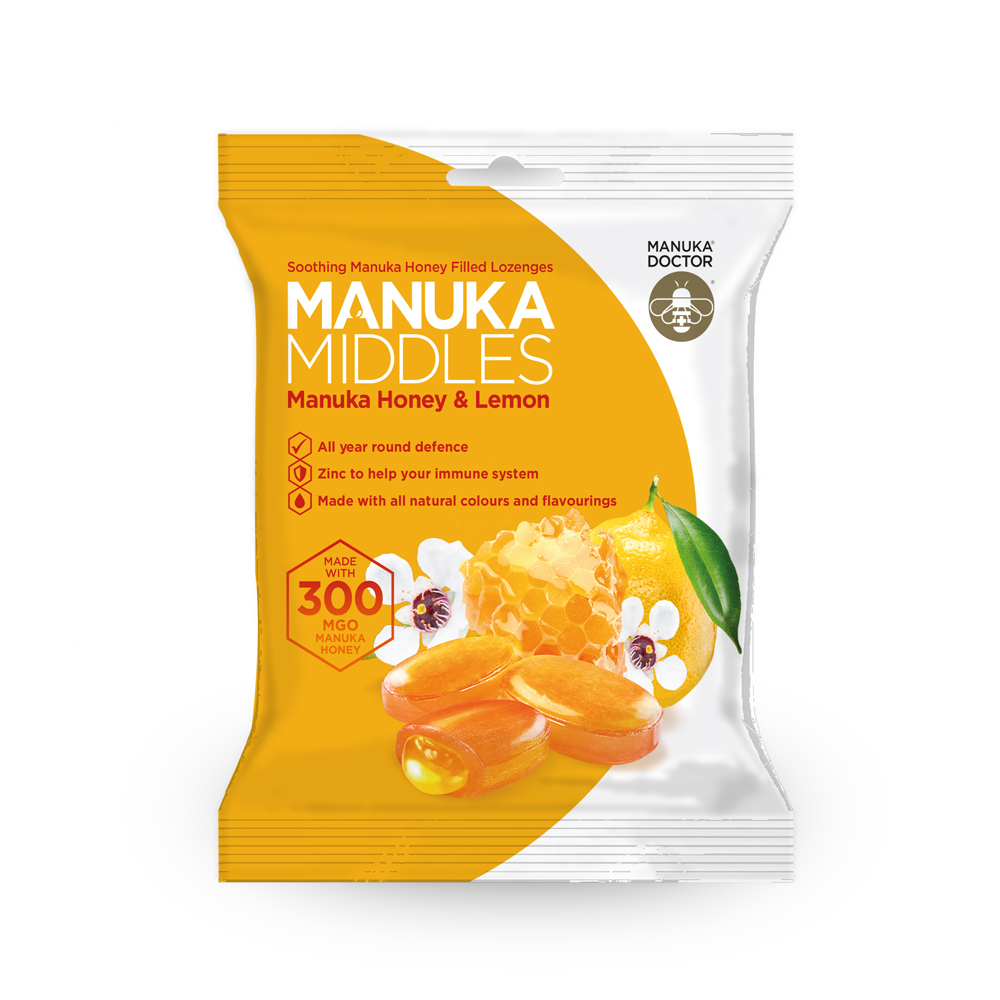 Manuka Middles - Honey & Lemon lozenges 100g