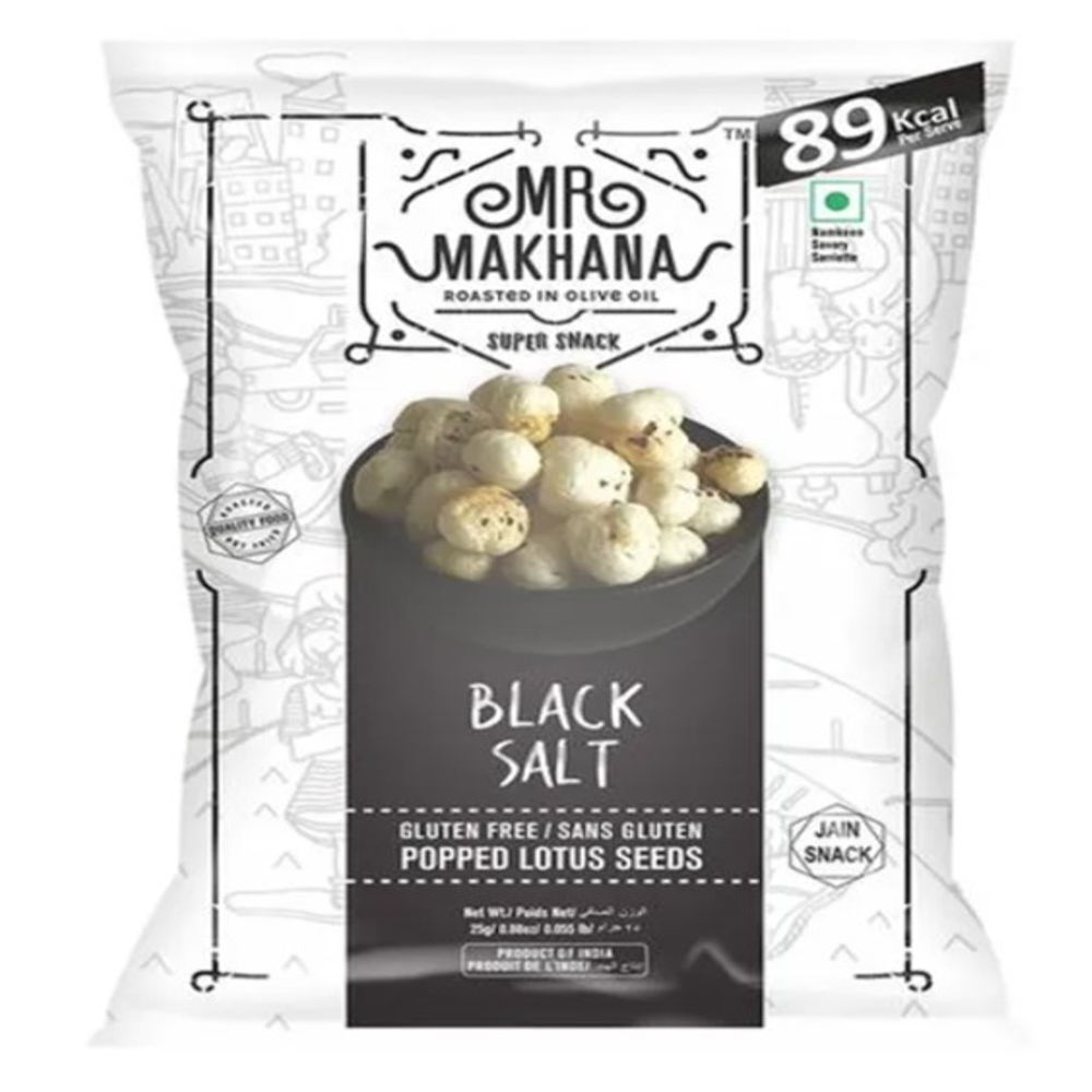 Black Salt Popped Lotus Seeds 25g