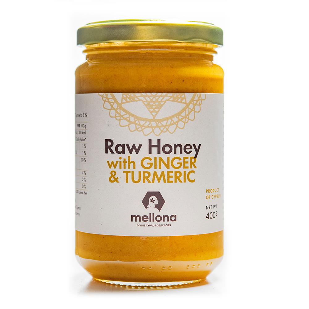 Cypriot Raw Honey with Ginger & Turmeric 400g