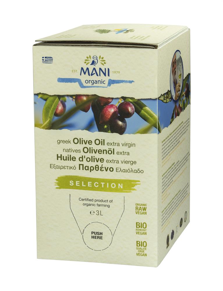 Organic Extra Virgin Olive Oil 3L 