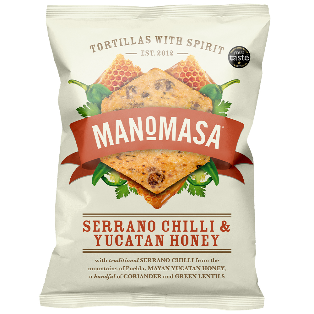 Serrano Chilli & Yucatan Honey Tortillas 140g