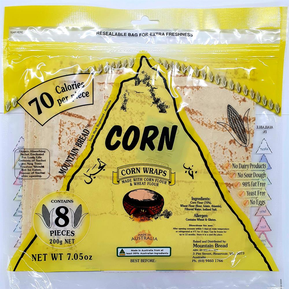 Mountain Bread Corn Wraps