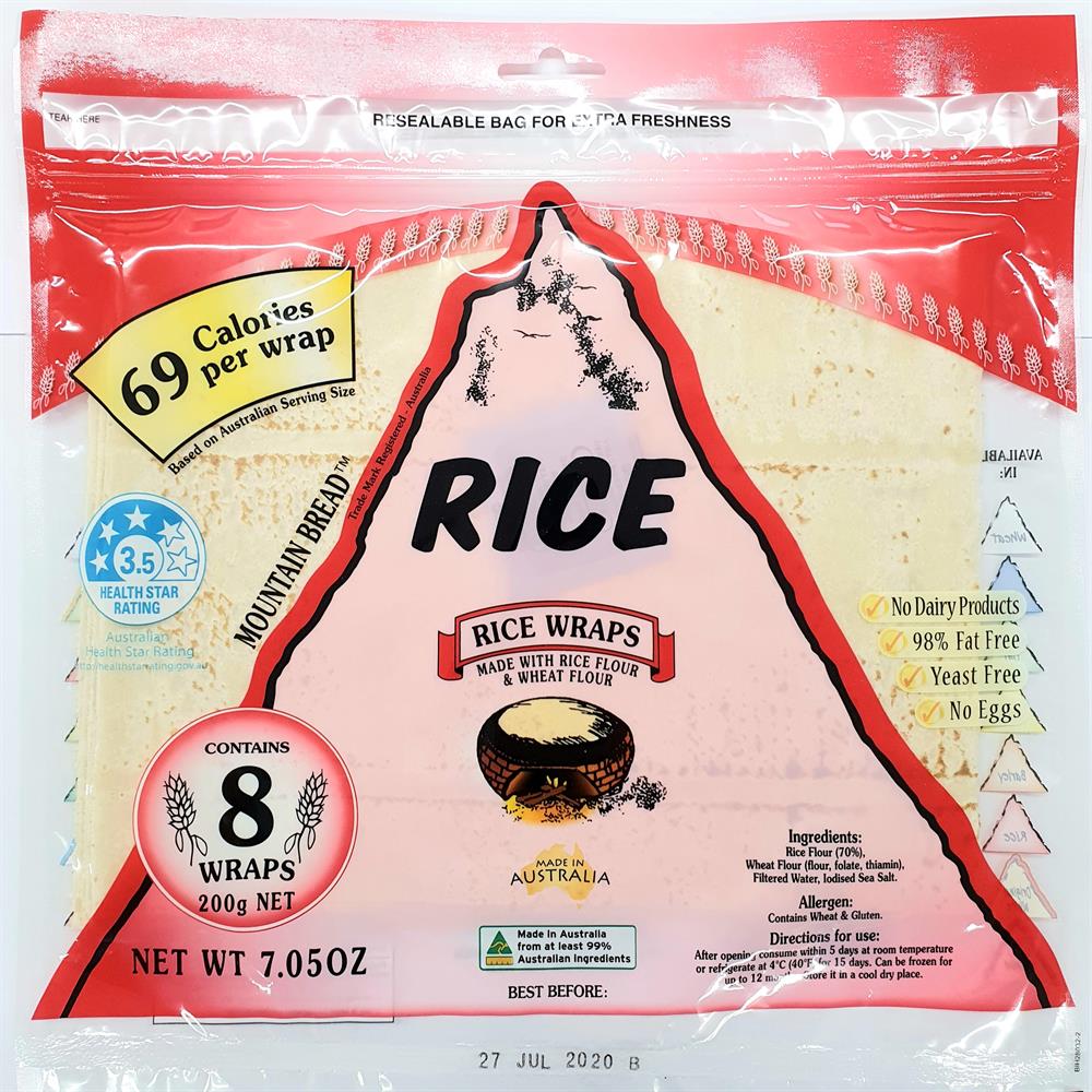 Mountain Bread Rice Wraps
