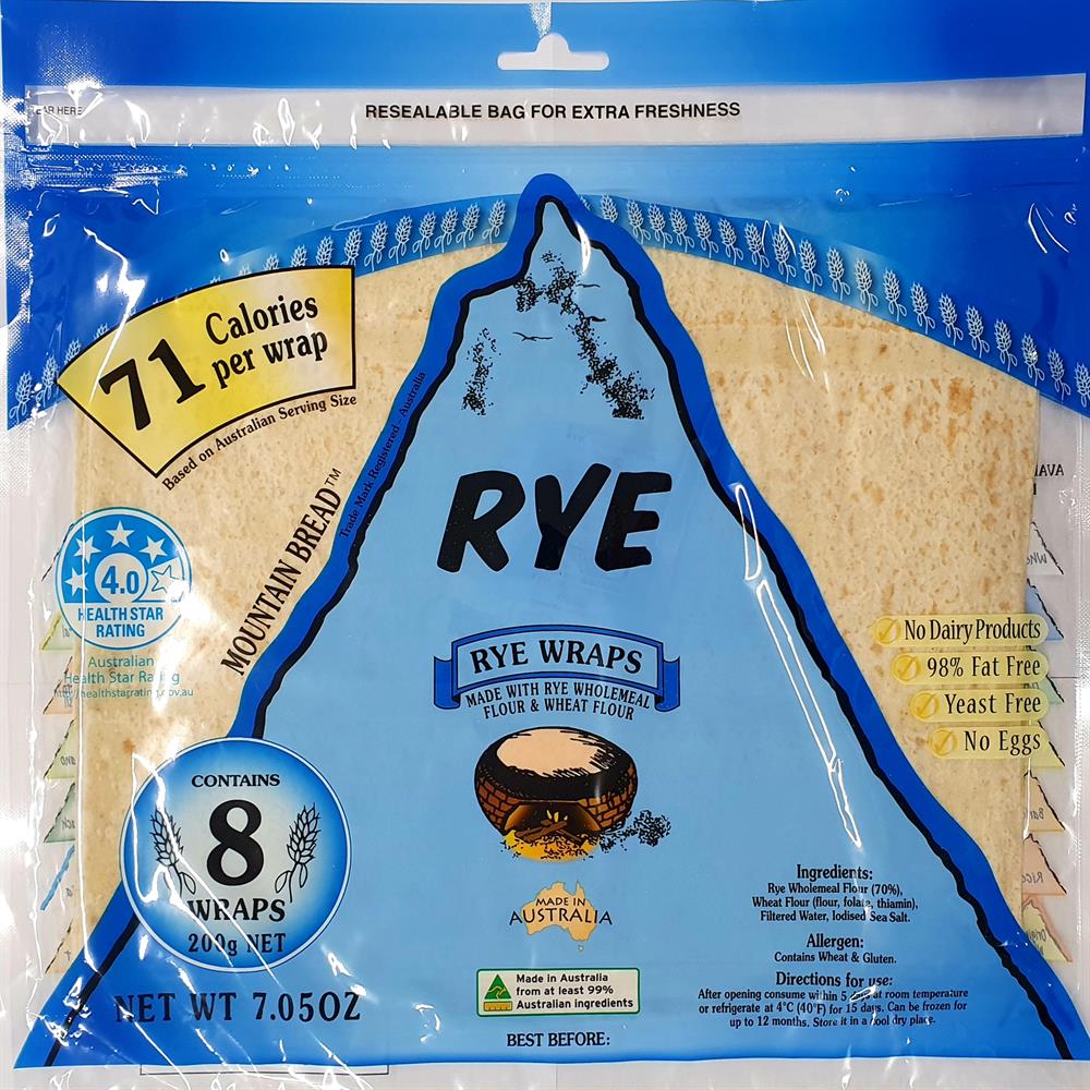 Mountain Bread Rye Wraps