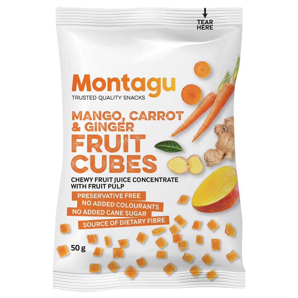 Mango Carrot & Ginger Fruit Cubes 40g