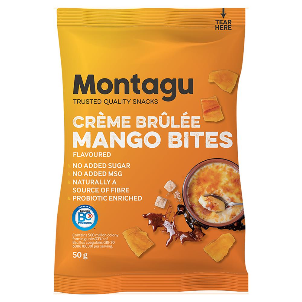 Dried Mango Bites Creme Brulee Flavoured 40g
