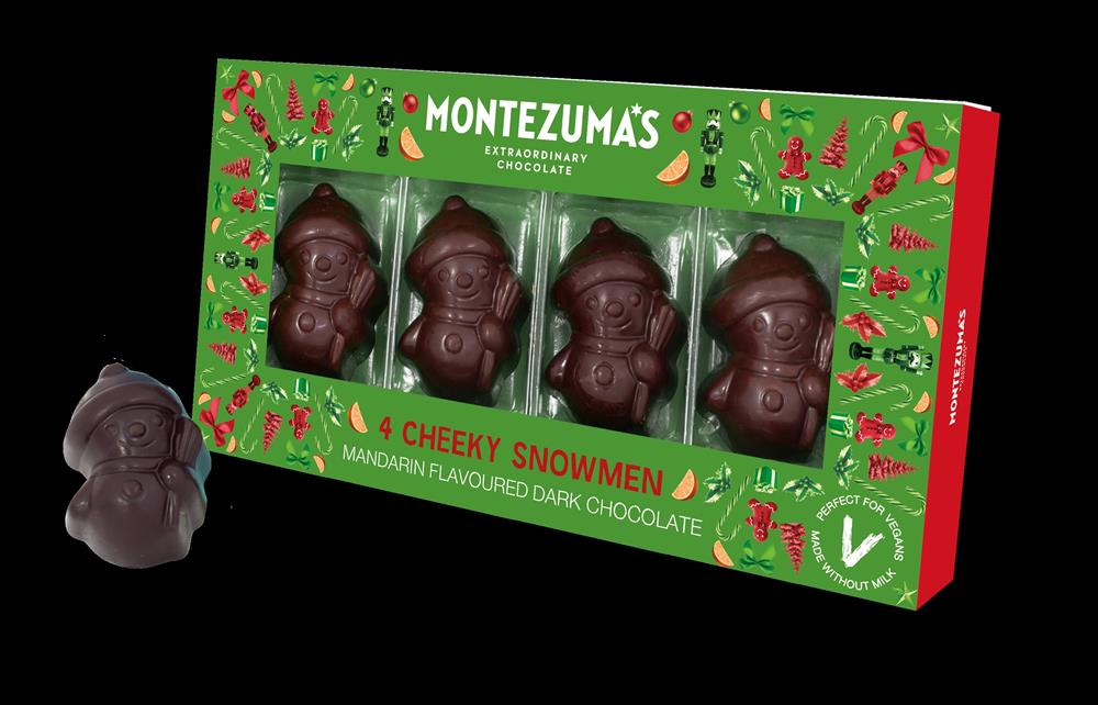 Dark Choc Mandarin Snowmen