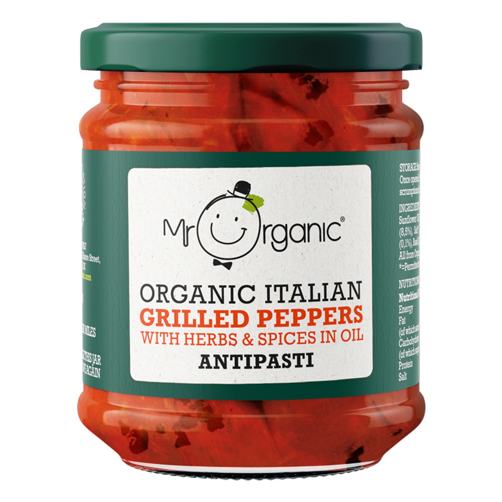 Org Grilled Peppers Antipasti
