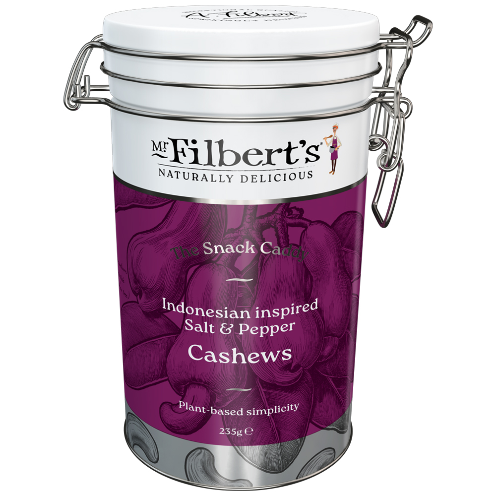 Salt & Pepper Cashews Gifting Tin Large 235g