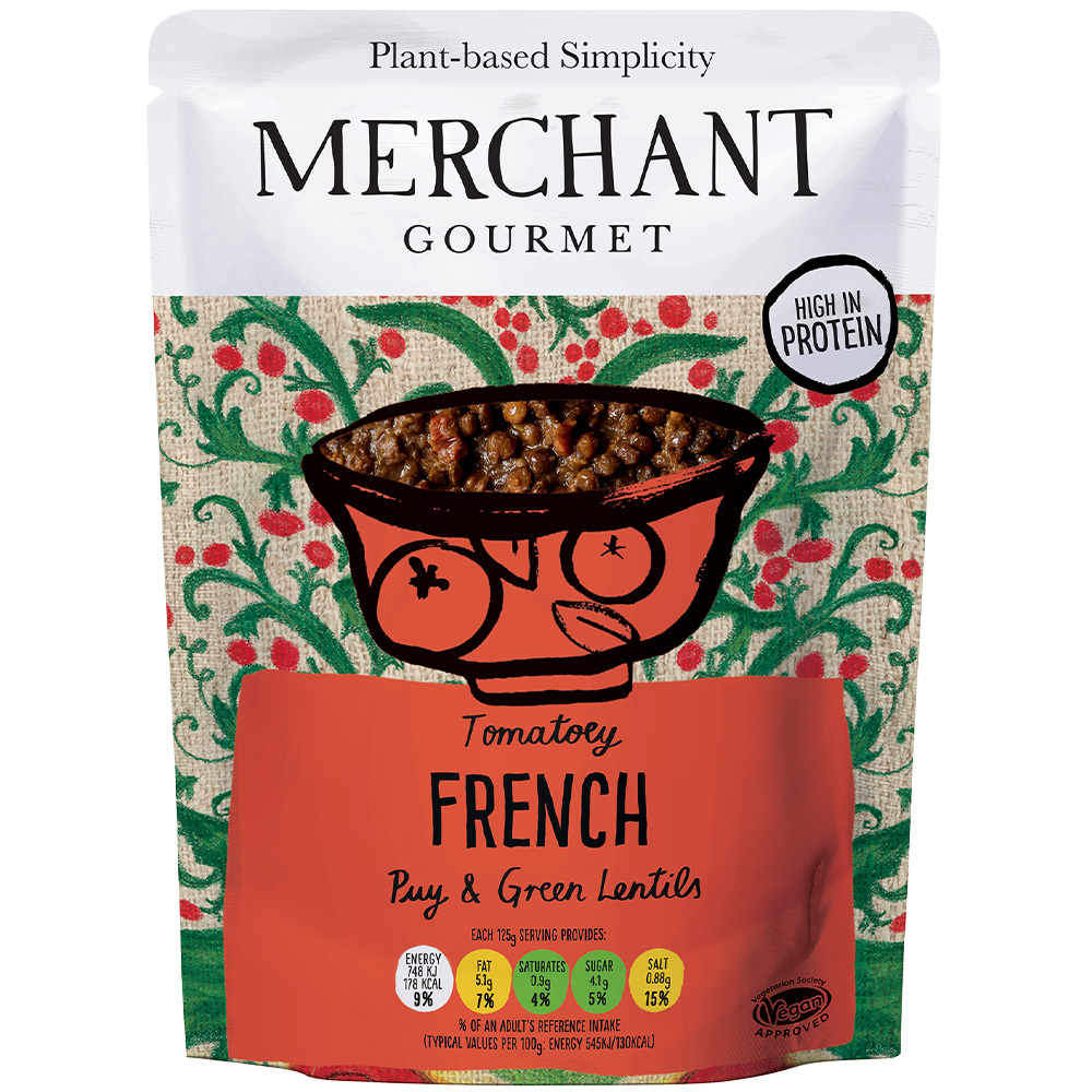 Puy Lentils Tomato & Basil (Pack of 6)