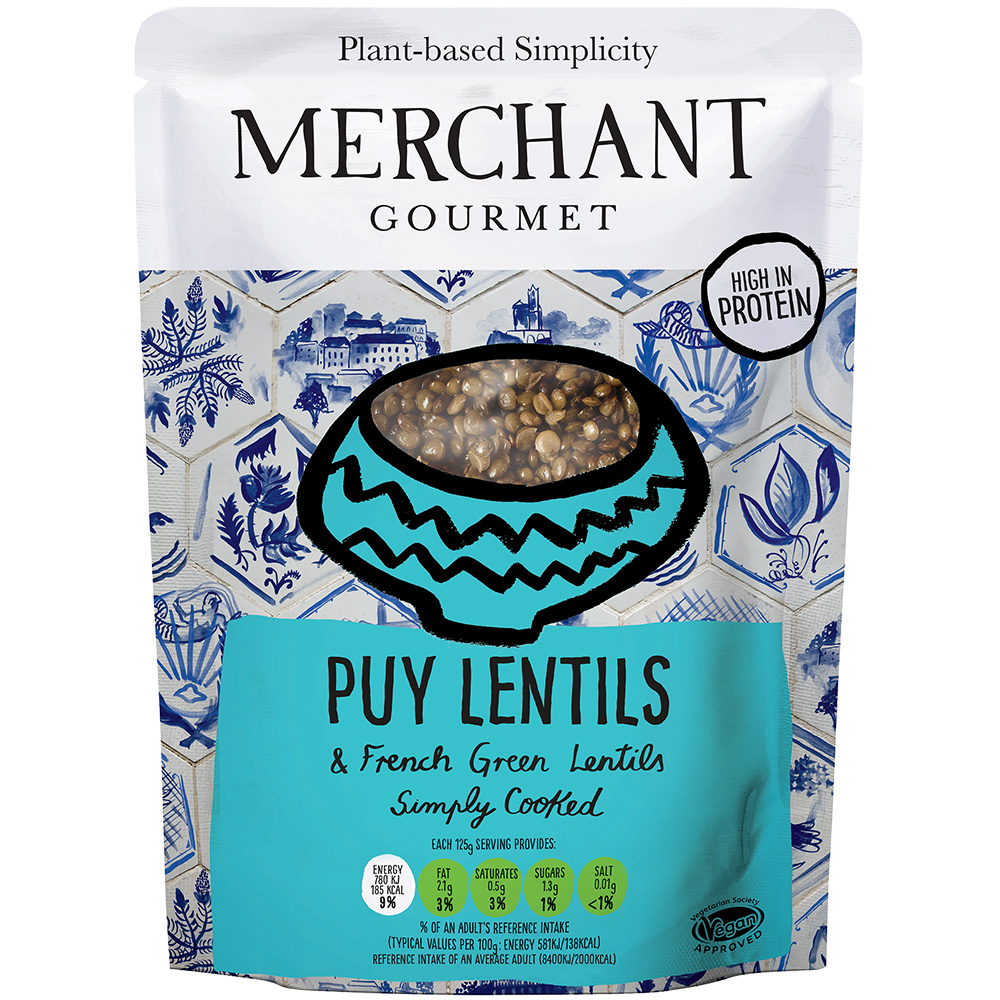 Puy Lentils Ready to Eat (Pack of 6)