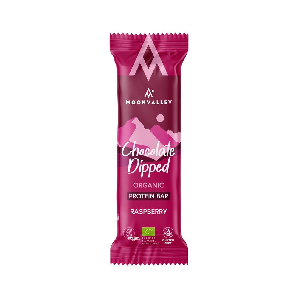 Organic Gluten-free Protein Bar Chocolate-Dipped Raspberry 50g