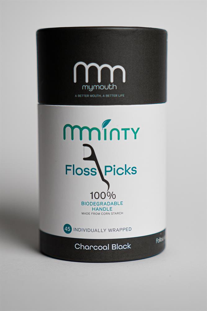 Biodegradable eco-friendly mint flavoured flosspicks 45pcs