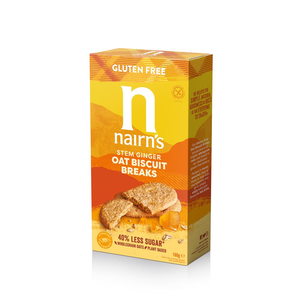 GF Stem Ginger Biscuit Breaks