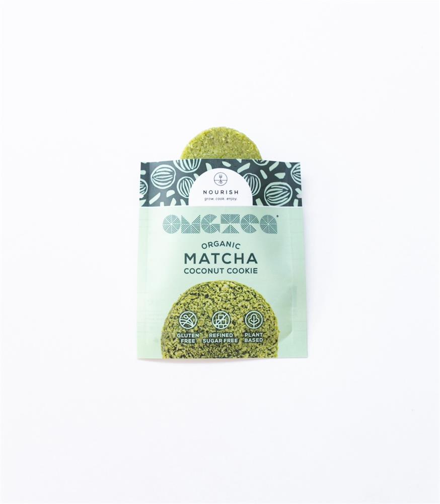 Organic Matcha Coconut Cookie (Pack of 14)