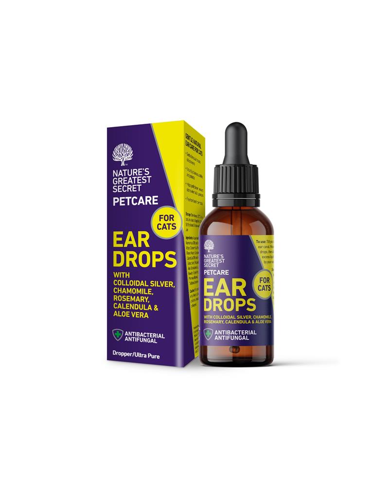Cats Colloidal Silver Ear Drops With Botanicals 30ml