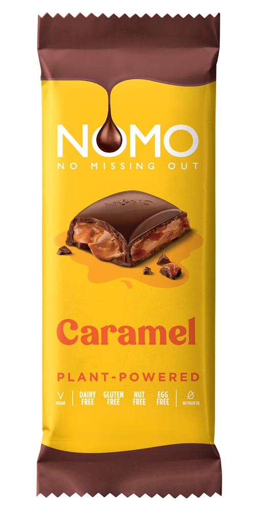 Nomo Caramel Chocolate Bar (Pack of 12)