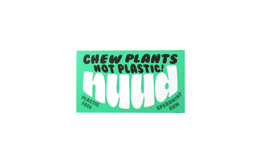 Spearmint Plastic Free Sugar Free Chewing Gum 18g