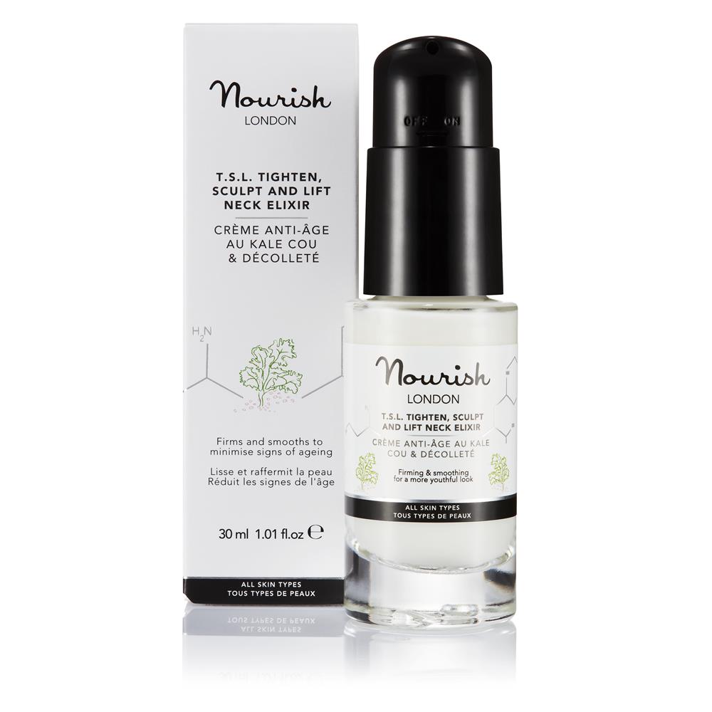 TSL Tighten Sculpt and Lift Neck Elixir 30ml 79% Organic
