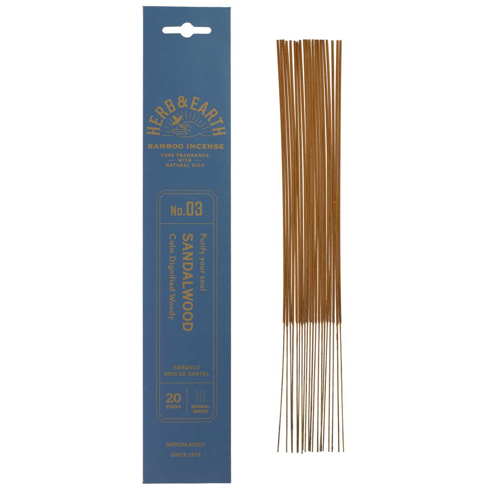 Herb & Earth Incense -Sandalwood 20 sticks