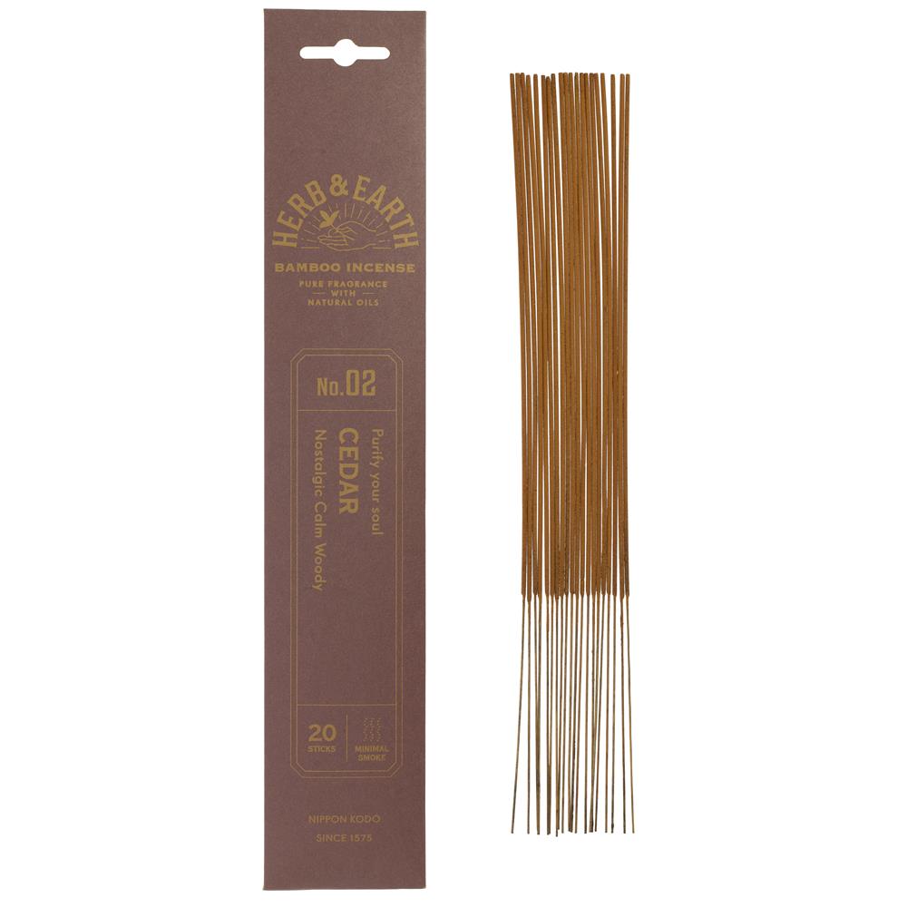 Herb & Earth Incense -Cedarwood 20 sticks