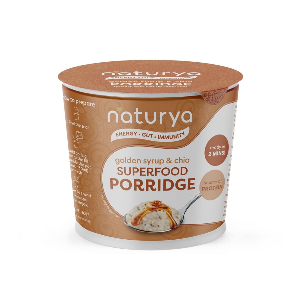 Porridge Golden Syrup & Chia (Pack of 4)