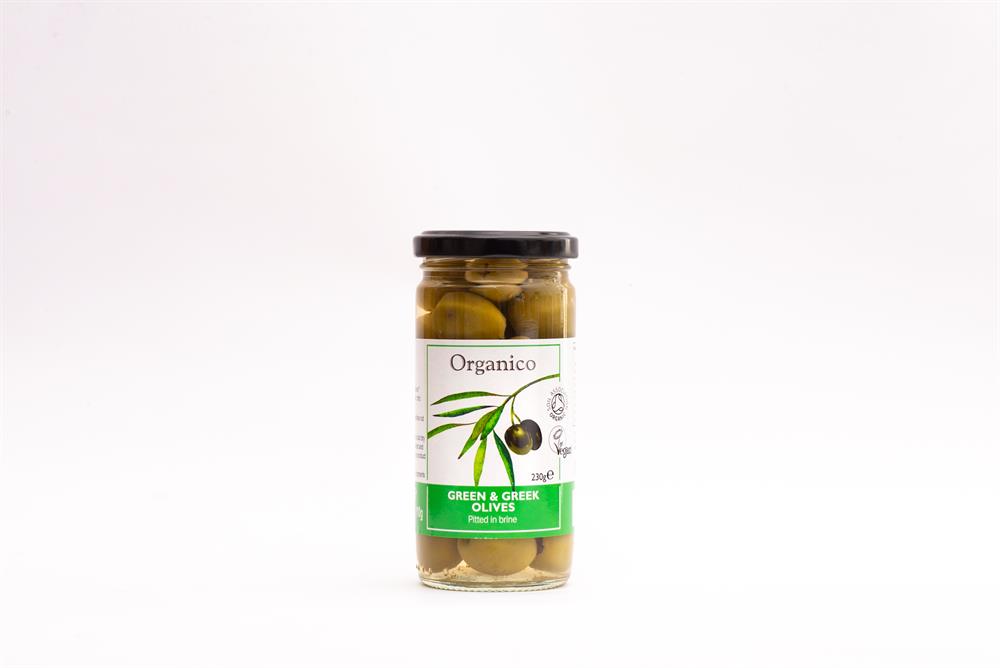 Org Green Pitted Olives
