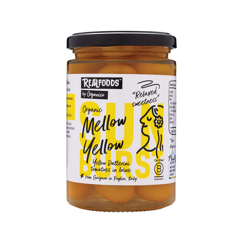 Organic Yellow Datterini Tomatoes in Brine 370g