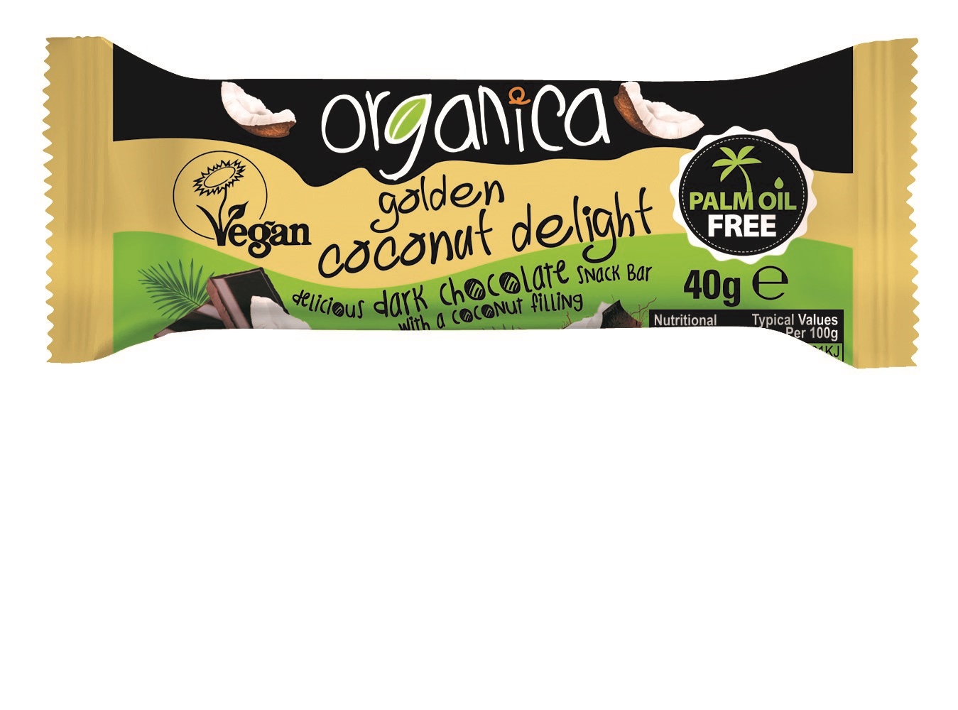 Snack Bars - Golden Coconut (Pack of 24)