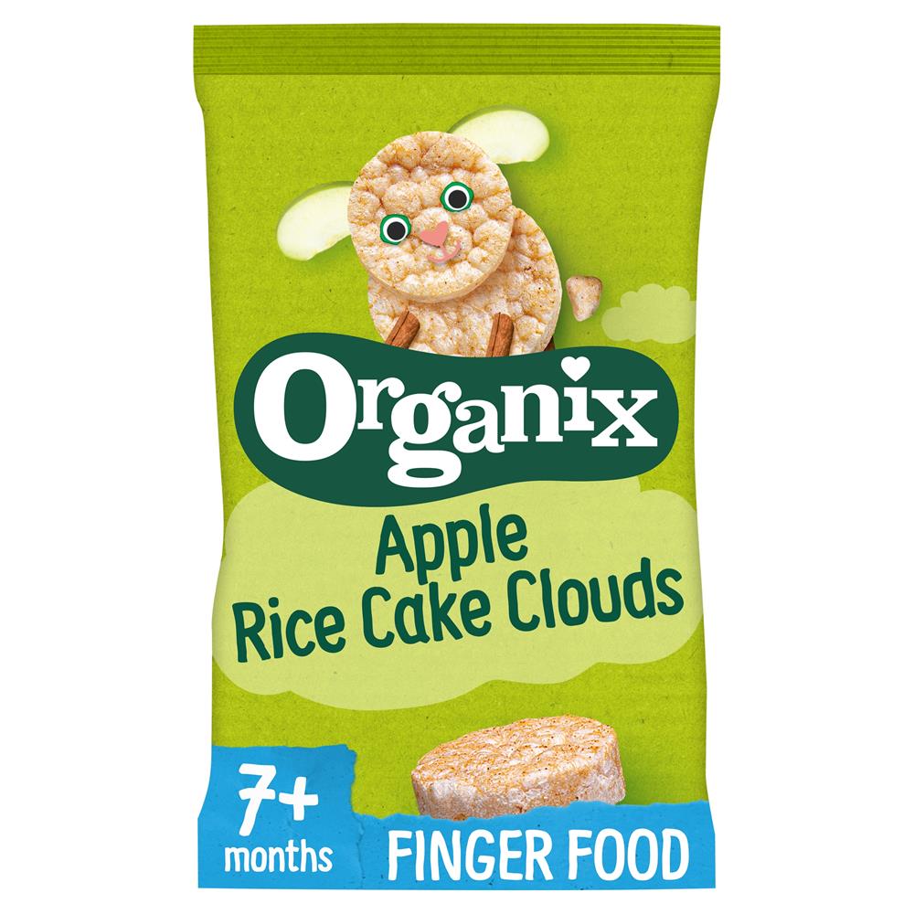 Organix Apple Rice Cake Clouds (Pack of 3)