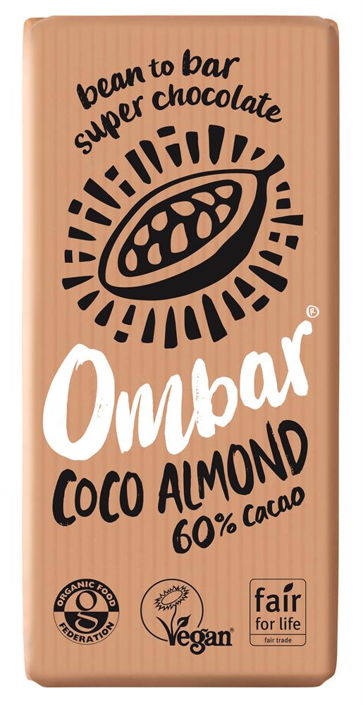 Ombar Coco Almond 70g (Pack of 10)