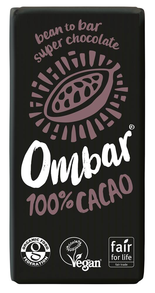 Ombar 100% dark cacao bar