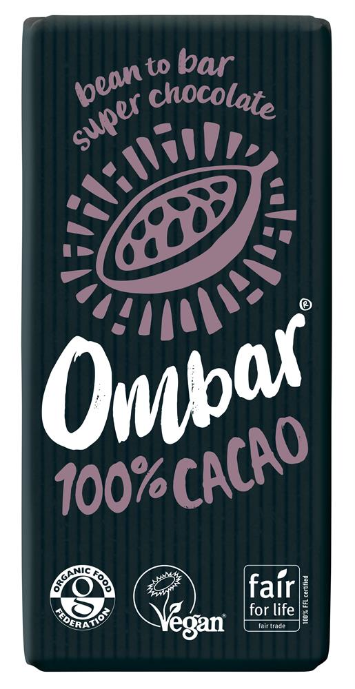 100% Cacao Chocolate Bar (Pack of 10)