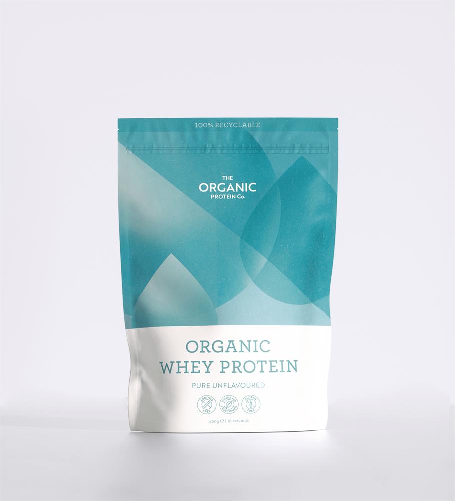Pure Unflavoured Organic Whey Protein Powder 400g
