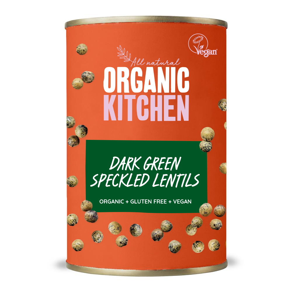 Org Dark Green Speckled Lentil