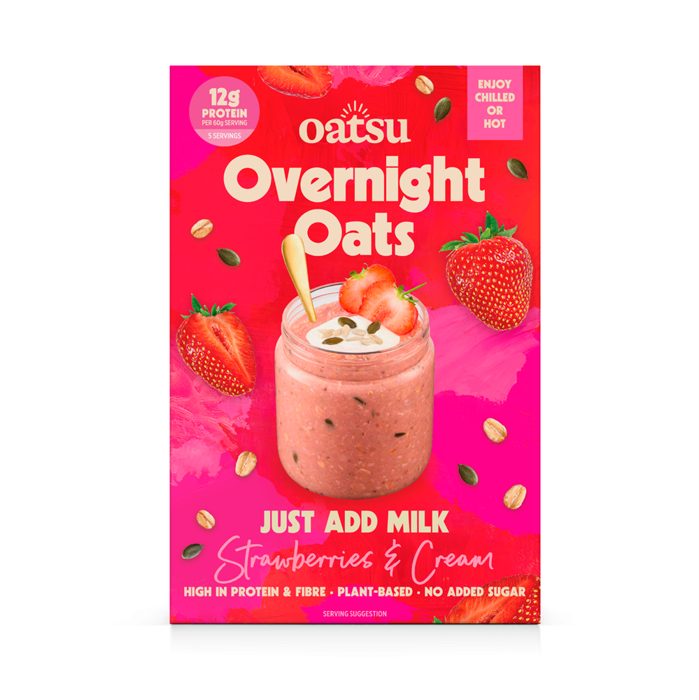 Strawberries Overnight Oats