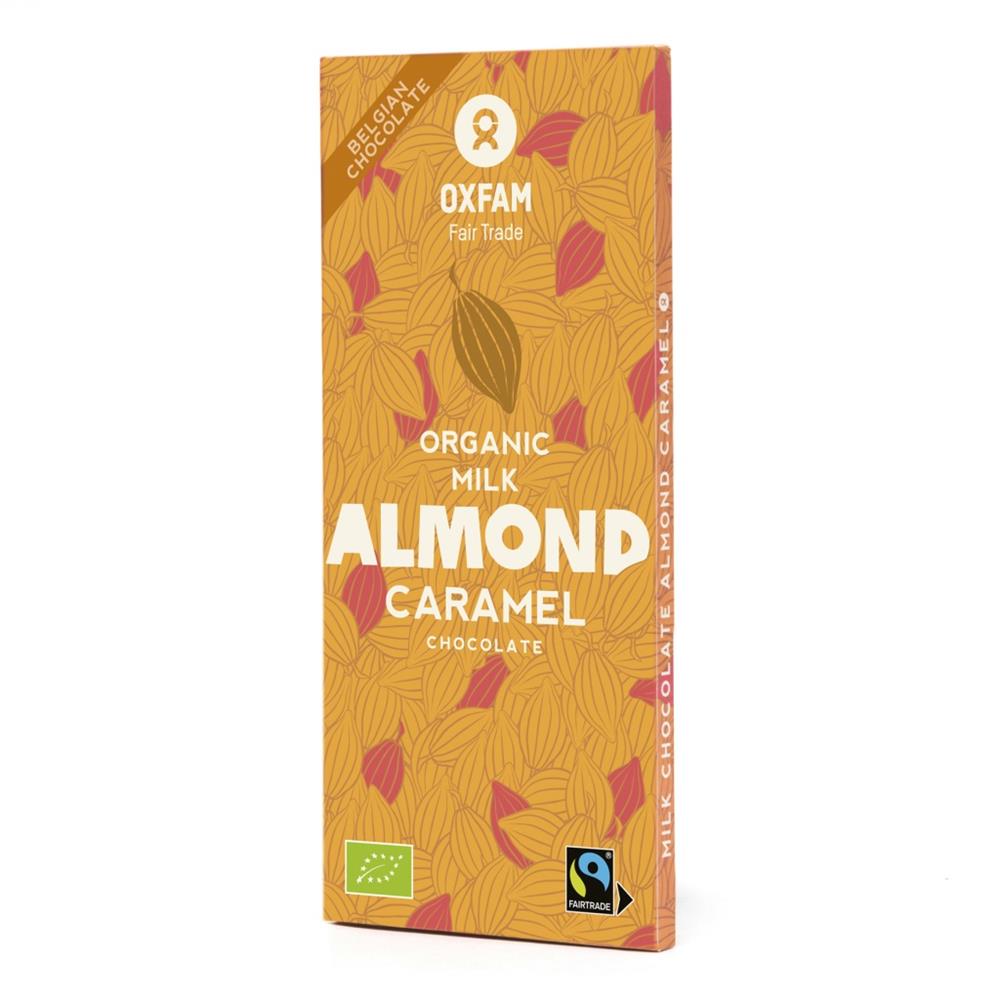 ORGANIC Milk Chocolate Almond-Caramel 100g