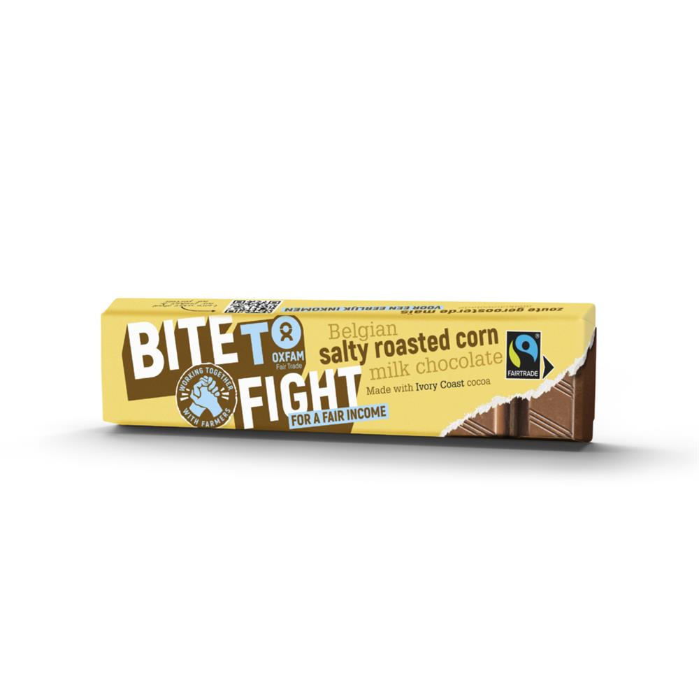 BITE TO FIGHT Milk Choc Salty Roasted Corn 45g