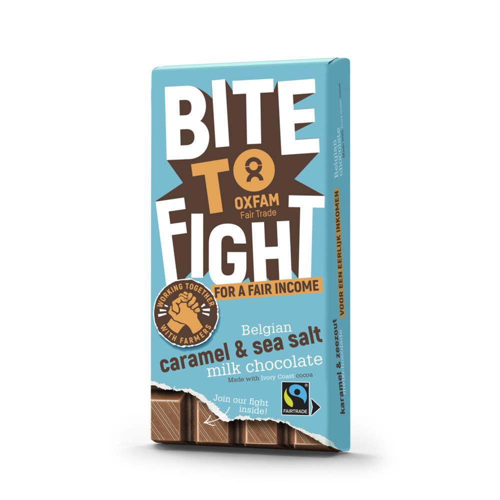 BITE TO FIGHT Milk Chocolate Caramel Sea Salt Bar 180g