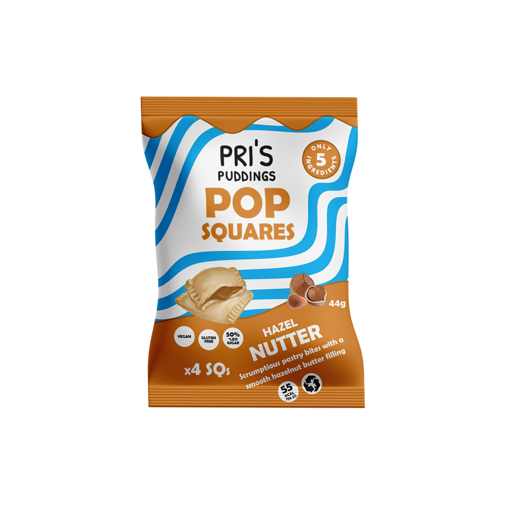 Pop Squares - Hazelnut butter (Pack of 3)