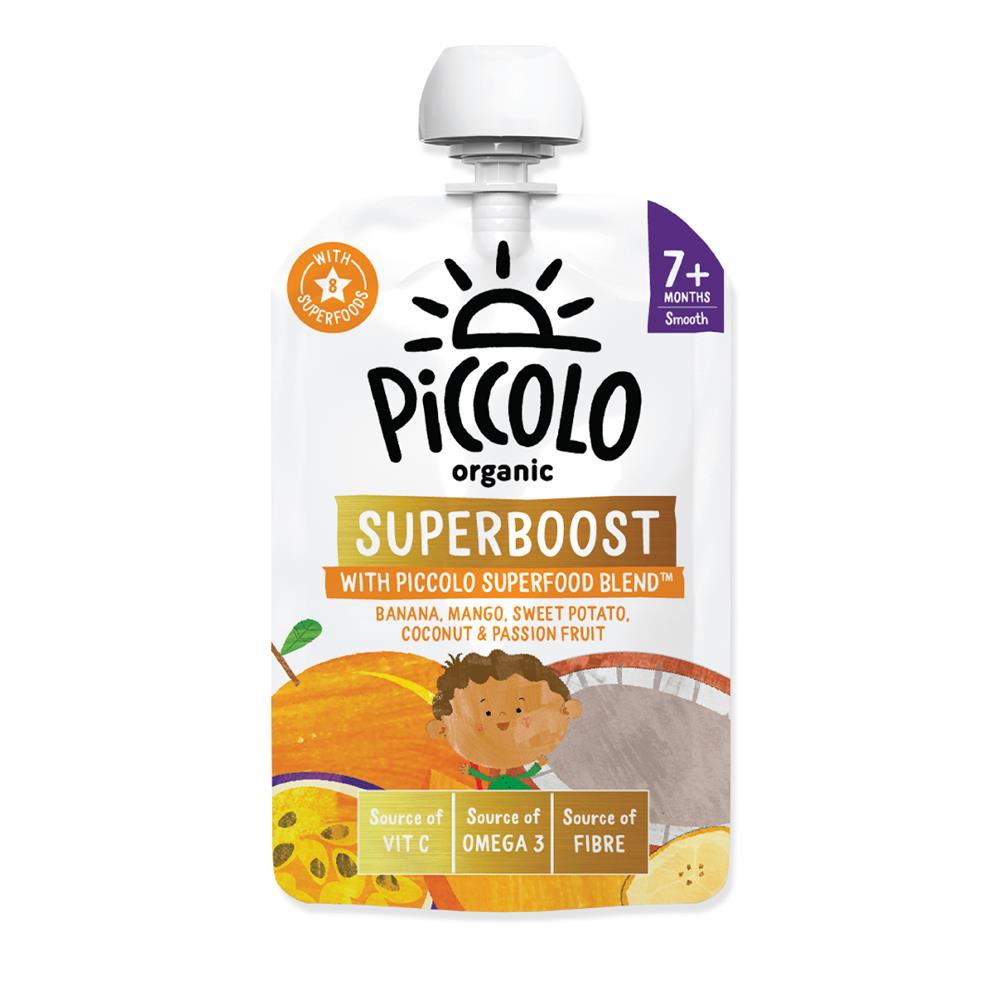 Organic Superboost Banana Coconut and Passionfruit 100g
