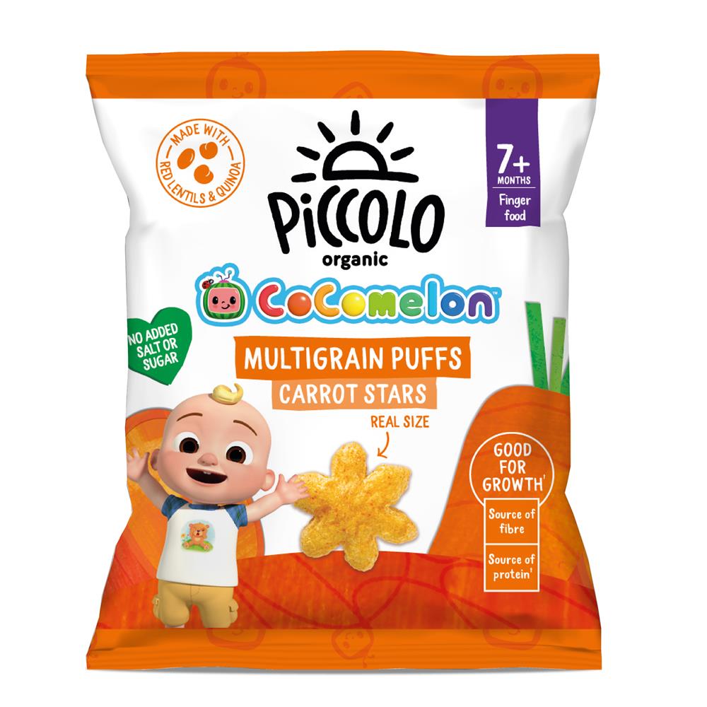 Organic Multigrain Carrot Puffs 15g