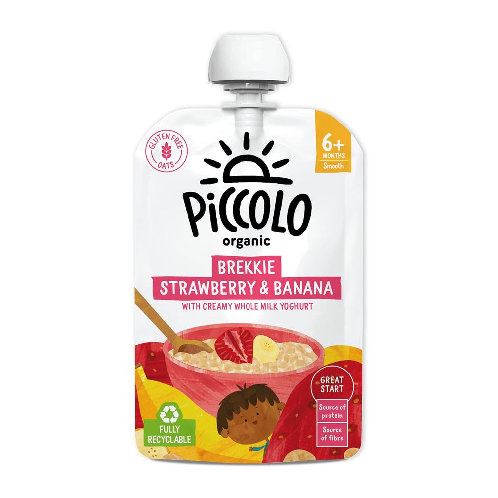 Organic Brekkie Strawb & Banan (Pack of 7)