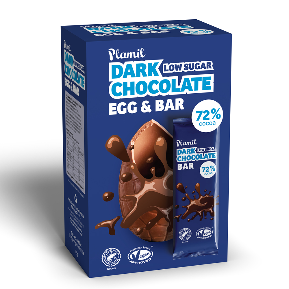 Plamil Dark Low Sug Egg & Bar