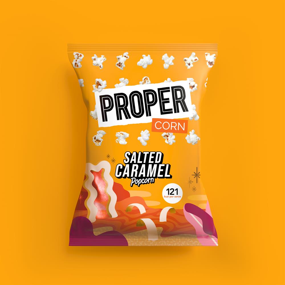 Salted Caramel Popcorn (Pack of 8)