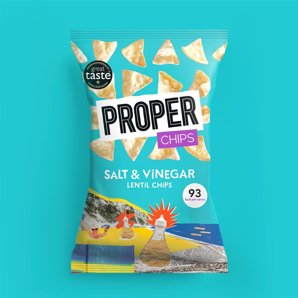 Salt & Vinegar Lentil Chips (Pack of 8)