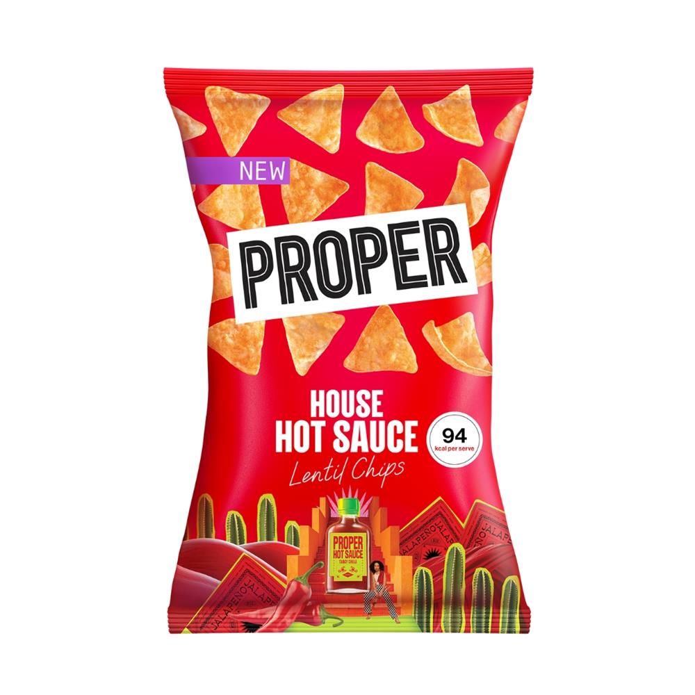 House Hot Sauce Lentil Chips 85g