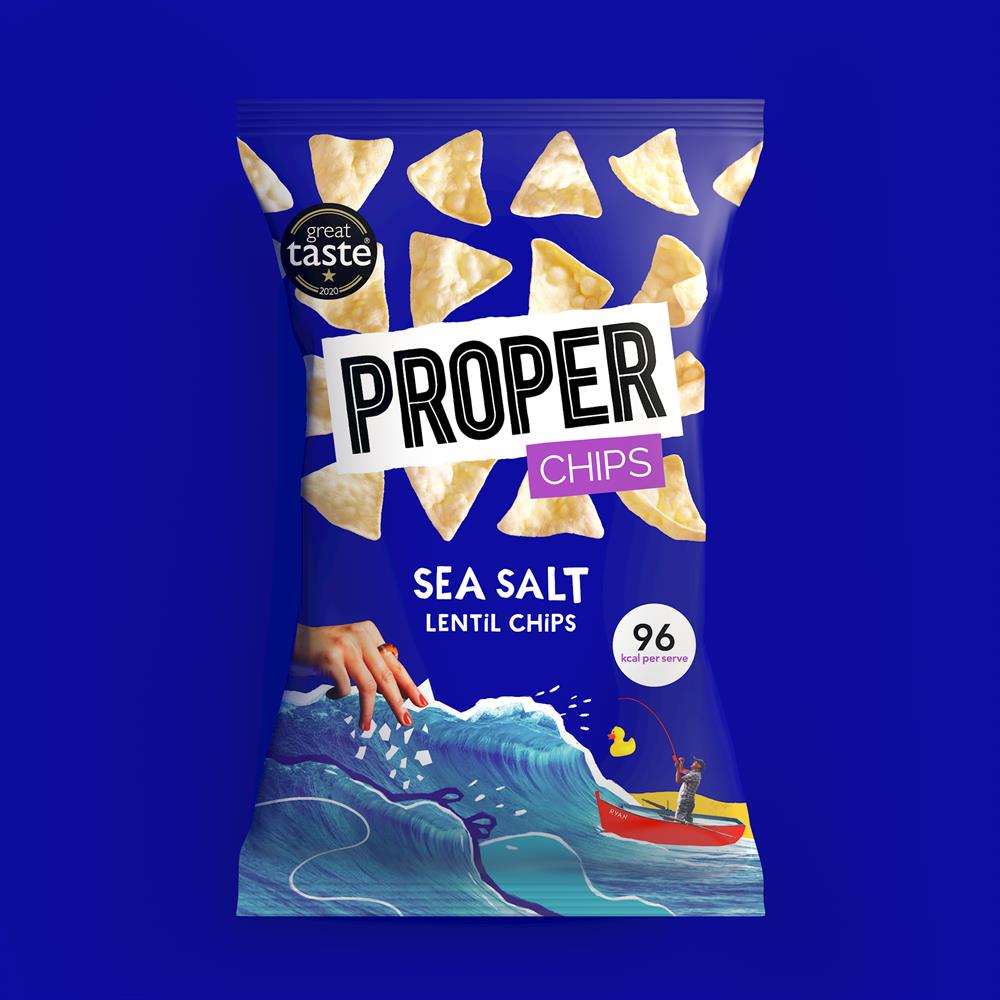 Sea Salt Lentil Chips (Pack of 8)